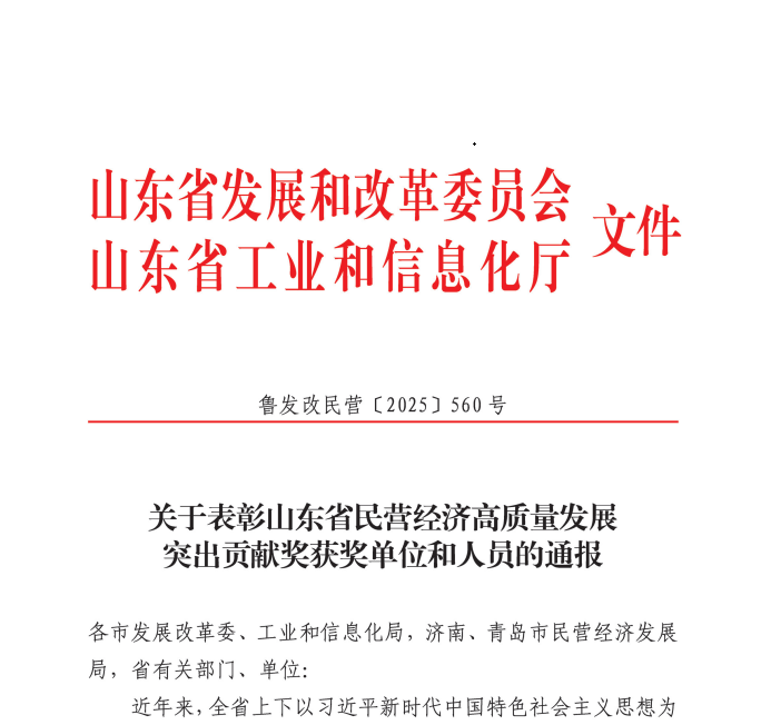 成山集团总裁、太阳集团tcy8722总裁兼首席执行官车宝臻荣膺山东省民营经济高质量发展突出贡献奖